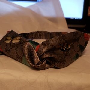 Gucci 100% Silk Dragonfly Butterfly Headband